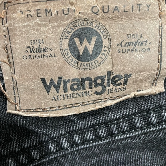 VINTAGE WRANGLER BLACK JEANS - Picture 7 of 8